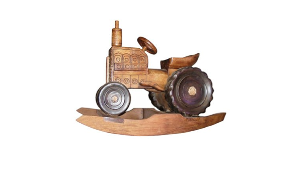 wooden rocking tractor