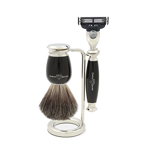 Edwin Jagger Simulated Horn and Nickel Shaving Set - Image 3