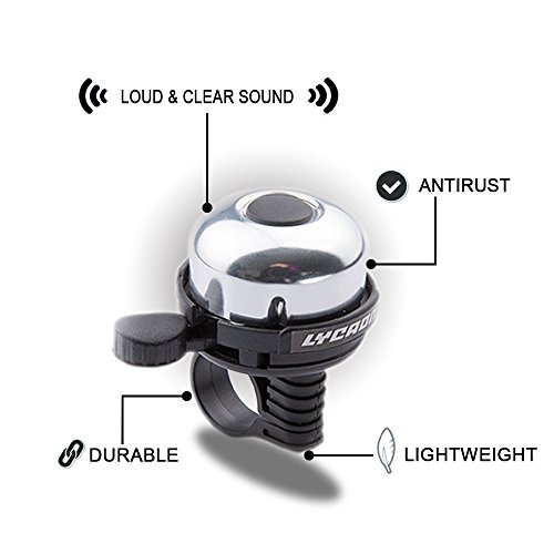 LYCAON Aluminum Fahrradklingel Klingel - 4