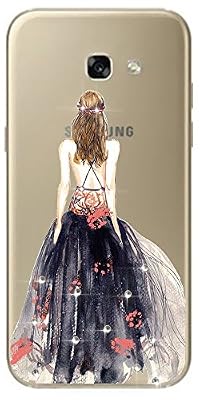 NOV@GO® Galaxy S7 NOVAGO® Coque transparente souple ultra slim et solide avec impression pour Samsung Galaxy S7 - Robe Bleue Strass