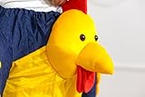 Carry Ride Me Costume Bavarian Beer Guy Teddy Mascot Trag mich Kostüm Shoulder (Chicken) - 