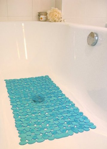 Anti Rutschmatte Wanneneinlage, Anti Rutsch Bade Wanne Dusche Boden Matte blau - 3
