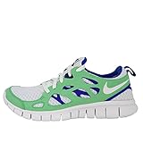 Nike Free Run 2 (GS) Laufschuhe white-poison green-hyper blue-black - 36,5