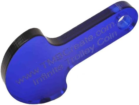 Infinite Trolley Coin / Master Key - Twin Pack Transparent Blue