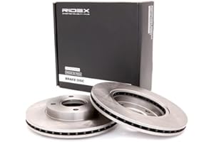 2x RIDEX Disco de freno Delantero Ø258mm Altura: 43,4mm Espesor: 22mm Corona de Agujeros - Ø: 108mm ventilado 82B0006 compatible con FORD Fiesta Mk6 Hatchback CB1, CCN, JA8, JR8 FUSION JU KA RB