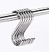 Produktbild Kitlit 10xS Haken Küchenhaken Edelstahlhaken Anti-Rost S Haken Kleiderhaken Handtuchhaken Pothooks Hängehaken für Küche BBQ Backen/Kleider Kleiderbügel Bad