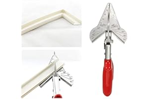 BOIVTUSI Adjustable Moulding Mitre Shear Cutter - Multi Angle Trim Scissors Multifunctional Trunking Shears with Safety Lock