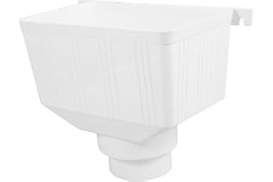 CABILOCK Cubo Recolector Herramientas De Limpieza De Canalones Colector De Lluvia Accesorios Para Bajantes Desviador De Agua Del Jardín Exterior De Polivinilo Embudo