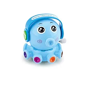 Emob Cute DJ Octopus Toys Set with Winding Chain and Moving Wheels Feature for Toddlers (Octopus)