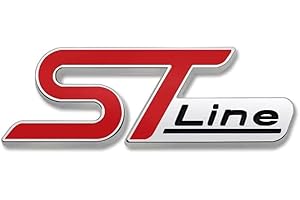 SANNIFA SANNITOU Auto Emblème Logo pour Ford St Line,Voiture Avant Pare-Chocs Arrière Tronc Emblème Autocollant Accessoiresde Style Voiture