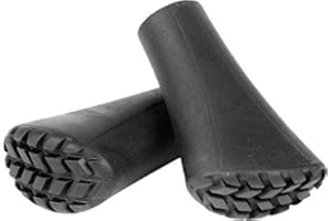 Fizan Nordic Rubber Stopper Coppia tappini, Gommini per Bastoncini Nordic Walking