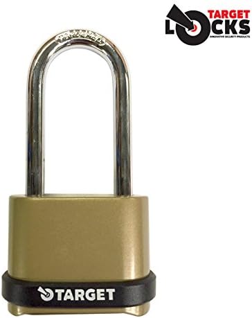 Target Long Shackle 4 Digit 57mm Combination Padlock (5 Locks)