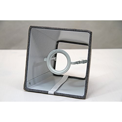 Sorpetaler Leuchtenschirm Lampenschirm Freestyle Eckig Natur grau SSM15.230 - 2
