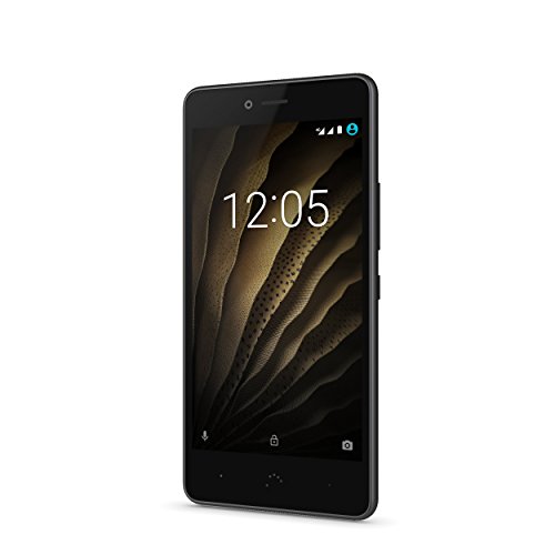 BQ C000263 Aquaris U Handy (Nano-SIM, Android, 32GB internen Speicher und 2GB RAM) schwarz/graphite grau