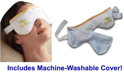 Dry Eye Compress - recommended by Optometrists, Save 40%, microwave for moist heat therapy or freeze for cold therapy to treat: Dry Eye Syndrome, TMJ, sinus pressure, stress. by OcuSci