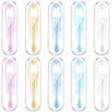 10 Pieces Travel Tweezers and Suction Stick Contact Lenses Inserter Remover (5 Colors)