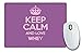 Produktbild Violett Keep Calm und Love Whey Mauspad Farbe 3136