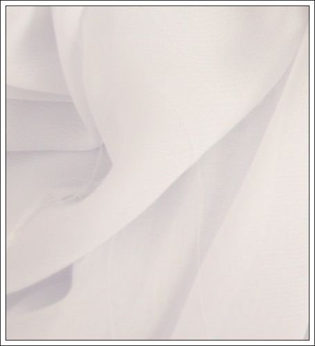 Chiffon Dekostoff / Meterware am Stück (weiß)