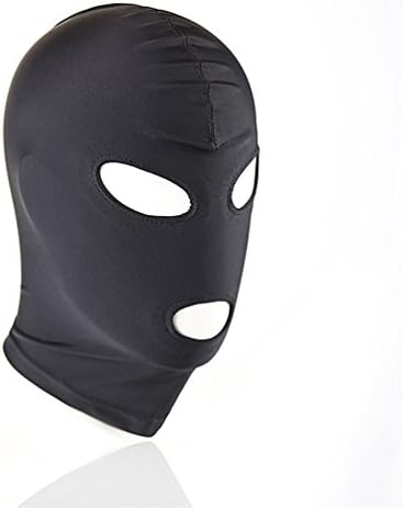 Full Head Hoods Comfortable Blindfolds Breathable Face Cover Zentai Costume Hood Mask Eyes &amp; Mouth Holes Open Eyes Masks (Eyes &amp; Mouth Holes)