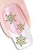 Nail Art 3D Glitter Stickers - Snowflakes (SN-106 Gold)