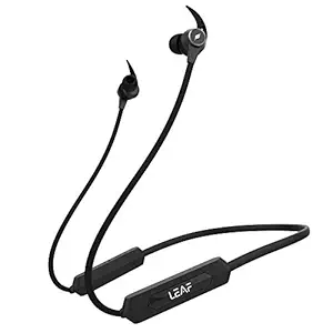 Leaf Rush Wireless Bluetooth in Ear Neckband Earphone with Mic (Carbon Black)