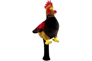 Scott Edward Funny Golf Club Cover Fit Well for Driver Golf Club Cute Animal Zoo Design Soft Functional Golf Headcover Stylish Protection for Men and Women