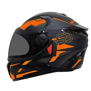 Steelbird SBH-17 Terminator Full Face Graphic Helmet in Matt Finish with Smoke Visor