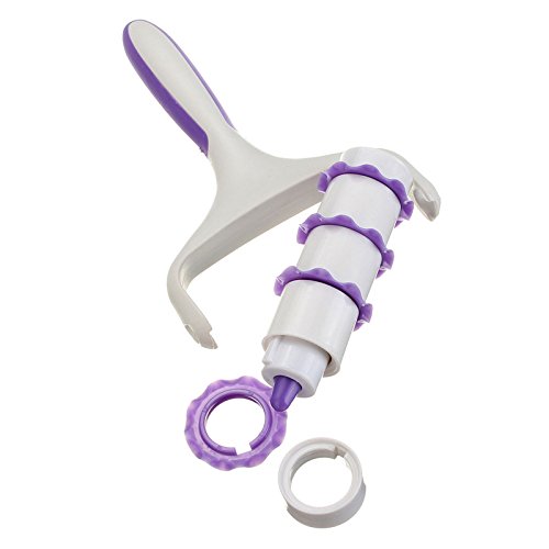 OUNONA Dekorieren Werkzeuge Kunststoff Fondant Ribbon Cutter (Lila) - 3