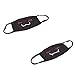 Produktbild Sharplace Niedlich Mundmaske Anti-Staub Baumwolle Warme Maske Mundschutz Ideal für Paare Girlfriends - Schwarz, 2Pcs
