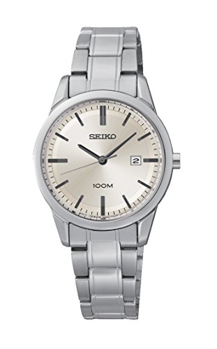 Seiko Damen-Armbanduhr Analog Quarz Edelstahl SXDG25P1
