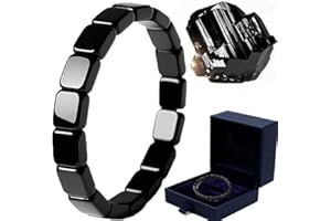 GENERIC Hematite Bracelet Men, Hemys Hematite Bracelet for Men, 2026 Upgrade, Be Focused, Strong, Restore Confidence & Edge, Gifts for Dad, Husband, Boyfriend