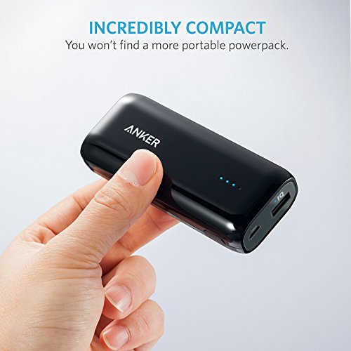 Batterie Externe Anker Astro E1 5200mAh ultra-compacte munie de la technologie PowerIQ  pour iPhone X   8   8 Plus   7   7 Plus   6S   6S Plus   6   5S   5C  iPad 4   Air  Samsung Galaxy S5   S4  Nexus  HTC et autres