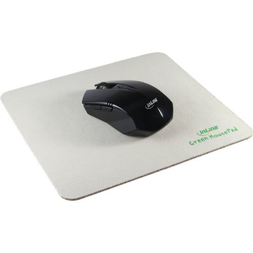 InLine maus-pad Recycled, Baumwolle/Natur, 220 x 200 x 3 mm - 2