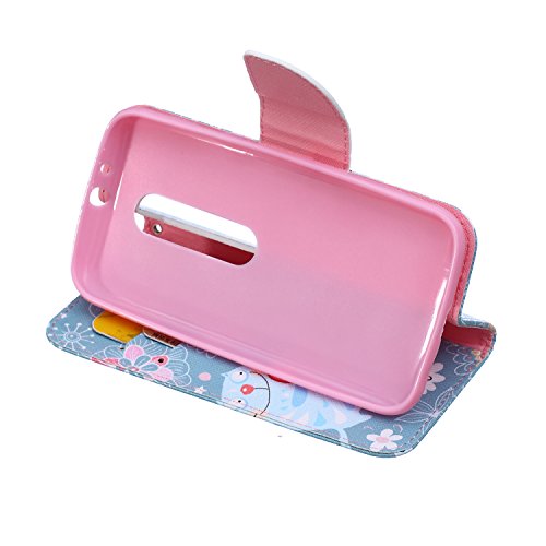 Ooboom Motorola Moto G3 Funda Flip Wallet Case Cover Carcasa PU de
Cuero Billetera Soporte Stand con Ranuras Tarjetas Cierre Magn tico
para Motorola Moto G3 - Gato