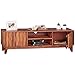 Produktbild WOHNLING Lowboard Massivholz Sheesham Kommode 146cm TV-Board 2 Föcher und Türen Landhaus-Stil Unterschrank TV-Möbel Echt-Holz Hifi-Rack 60cm hoch Sideboard tief Deko Fernsehschrank offen Natur-Produkt