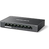 Mercusys MS108GP, 8-Port Gigabit Desktop Switch with 7-Port PoE+