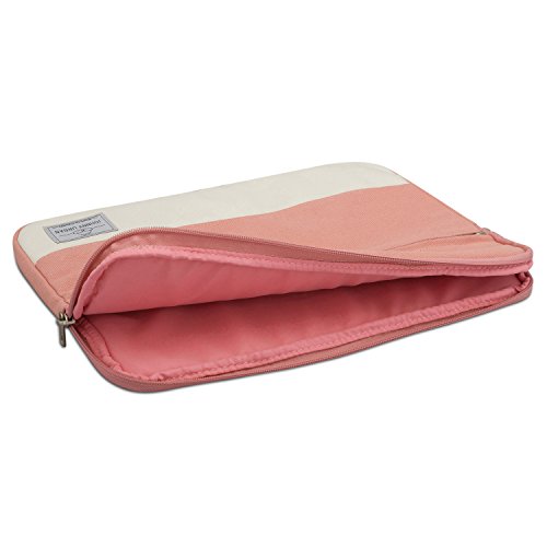 Laptophülle 13 – 13.3 Zoll Rosa – Johnny Urban Canvas Laptop Sleeve Laptoptasche Hülle für MacBook Air 13″ & Pro 13″ Surface Book uvm. – 13 / 13.3″ Notebook Tasche aus Baumwoll Canvas - 5