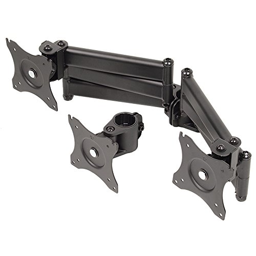 Maclean MC-691 3-Fach Tischhalterung Multi Monitorarm Monitorhalterung 13″-27″ 3x8kg VESA 75×75 100×100 - 4