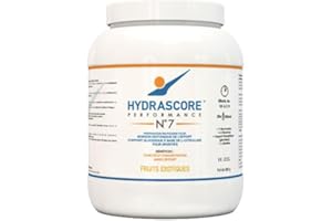 Hydrascore N°7 - Fruits Exotiques Pot 800 g - Boisson Isotonique Energétique Sportifs - Pour Efforts 1 à 2 h - Running, Vélo, Trail - Poudre Énergisante Hydratante - Électrolytes Hydratation - H1023