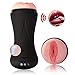 Produktbild Männlich Masturbator Cup - WWMLY 3D Realistische Vagina Stoker Pocket Pussy Masturbatoren Sexspielzeug mit Mächtigen 10 Modi und Sexuelle Stöhnen für Männer
