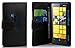 Price comparison product image Cadorabo Book Case for Nokia Lumia 920 with Card Compartment Smooth Faux Leather Black Caviar