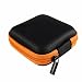 Cablage™ Earbud Case Mini Carrying Pouch for Earphone and USB Cable - Orange RS.215.00