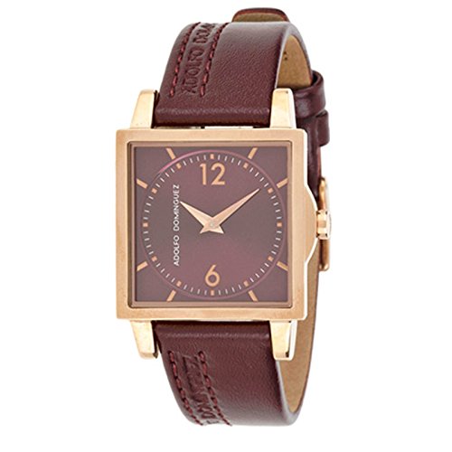 Adolfo Dominguez Watches 69188 - Reloj de Señora Cuarzo Correa de Piel Granate