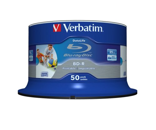 Verbatim 43812 BD-R 6x 50-pack Datalife Optical Media - 2