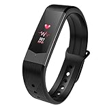 Caluxe - modische Smart Watch mit Touch-Screen, Pulsmesser, Schrittzähler - multifunktionale, wasserdichte Fitness-Armbanduhr
