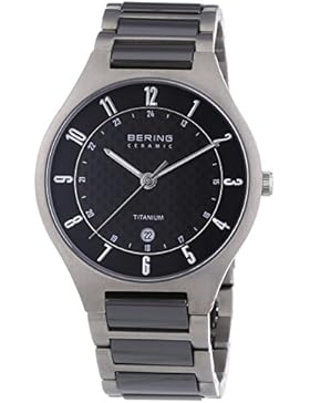 Bering Time Herren-Armbanduhr XL Analog Quarz verschiedene Materialien 11739-702