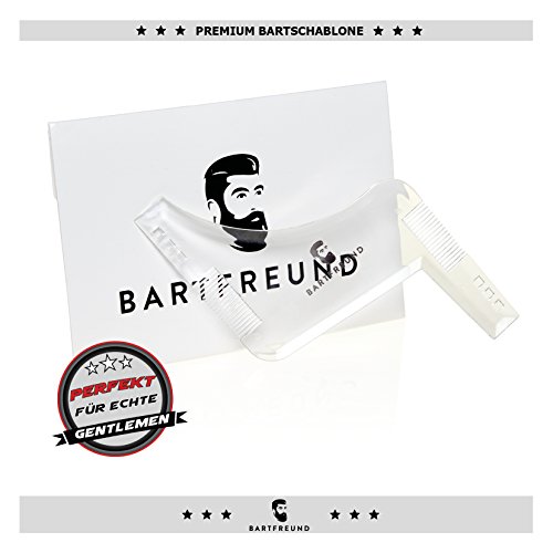 Bartfreund – Premium Bart Schablone mit Anleitung als PDF – intuitiver Bartkamm für präzise Konturen | Bartpflege und Rasur Tool | ideale Geschenkidee für Männer mit Stil | perfekt für Männer mit Vollbart | - 6