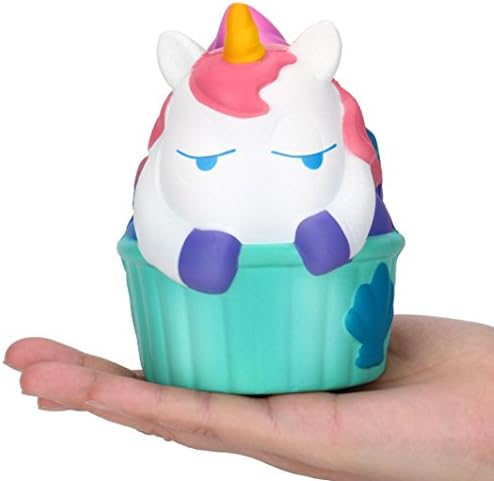 Toamen Newest Super Slow Rising Squishies Toy, Lovely 11cm Jumbo Kawaii Monster Cake Scented Squishy Charm Slow Rising Stress Reliever Toy Exquisite Kid Soft Toy Key Cell Phone Pendant Strap Gift Home Décor