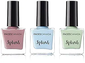 Faces Canada Splash Nail Enamel Set of 3 - Linty, Frozen & Floral Dream (24ml)