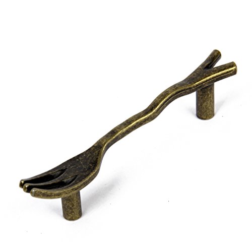 Gazechimp Kreative Gabel Design Möbelknopf Griffe Knopf für Schrank Kleiderschrank Schublade 76mm - 3